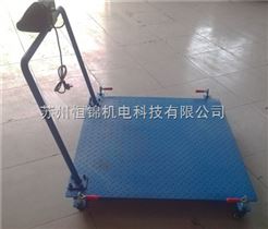 宜兴500kg带扶手可移动电子地磅秤